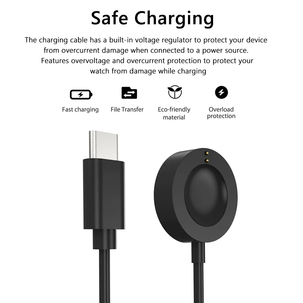 1M USB Type-C Magnetic Fast Ch - Fossil Watches Smartwatch Gen 6 recension och pris
