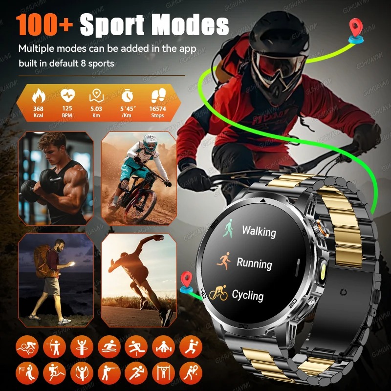 New Military Adventure Smartwa - Smartwatch Military Watches For Men recension och pris