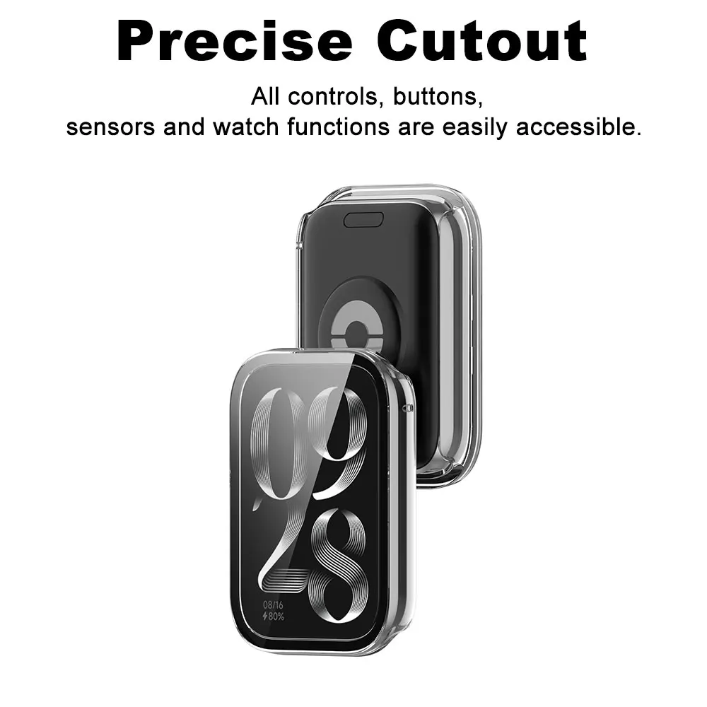 Glass+Case For Xiaomi Mi Band  - Smartwatch Watches Xiaomi recension och pris