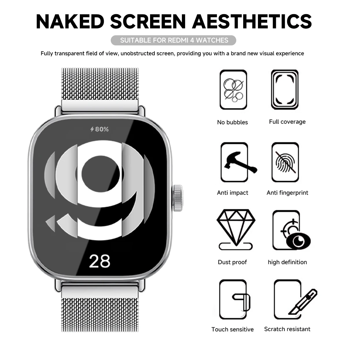 Tempered Glass for Xiaomi Redm - Smartwatch Watches Xiaomi recension och pris
