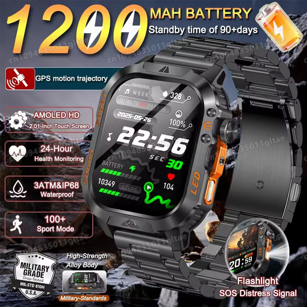 2026 New Military Smart Watch  - Smartwatch Military Watches For Men recension och pris