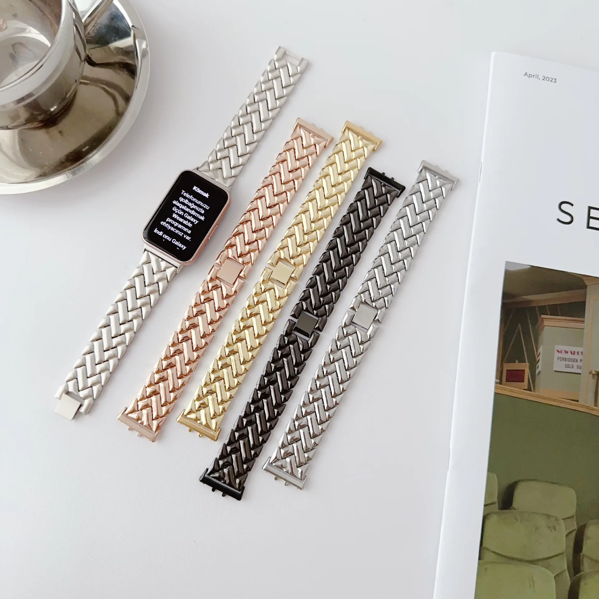 New Wristband Metal Strap for  - Smartwatch Samsung Watches For Women recension och pris