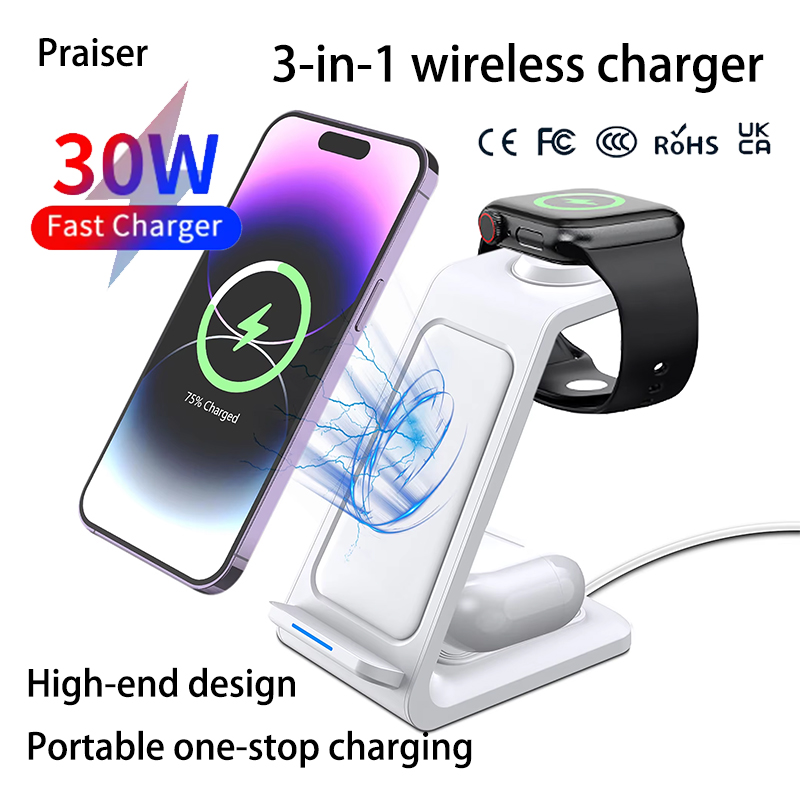 15W 3 in 1 Wireless Charger St - Smartwatch Watches Xiaomi recension och pris